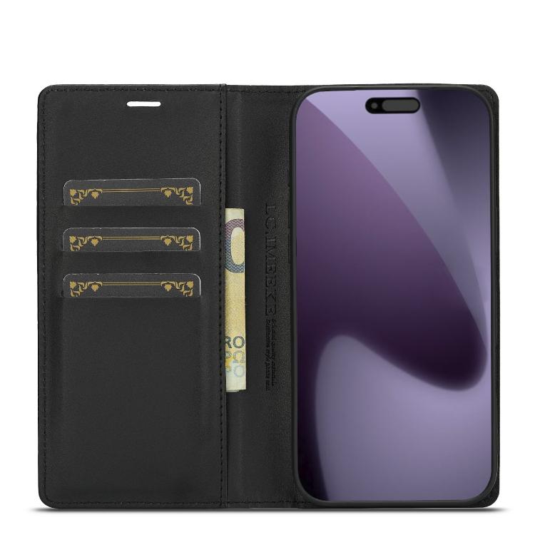 LC.IMEEKE Carbon Fiber Leather Phone Case, For iPhone 17 Pro Max, For iPhone 17 Pro, For iPhone 17, For iPhone 17 Air, For iPhone 16e, For iPhone 16 Pro Max, For iPhone 16 Pro, For iPhone 16 Plus, For iPhone 16