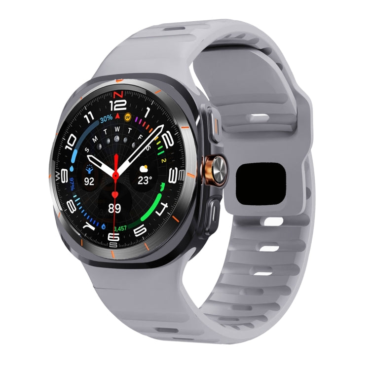 Wave Texture Reverse Buckle Silicone Watch Band, For Samsung Galaxy Watch Ultra 47mm / Ultra 2025