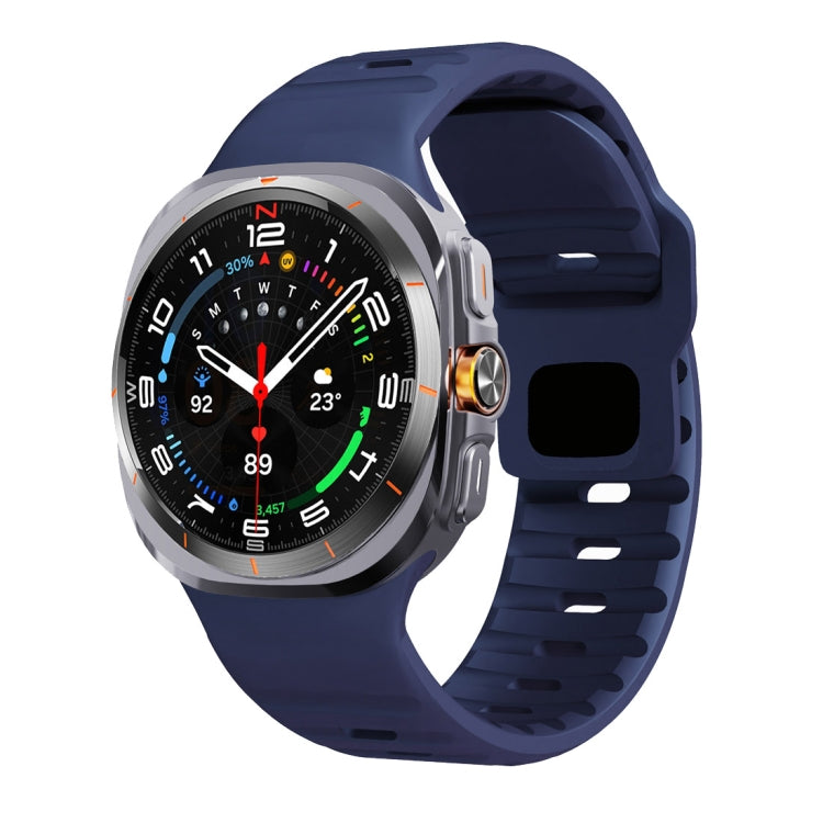 Wave Texture Reverse Buckle Silicone Watch Band, For Samsung Galaxy Watch Ultra 47mm / Ultra 2025