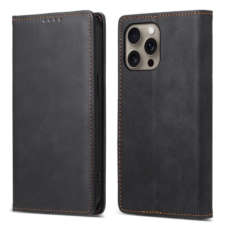 Business Solid Color Magnetic RFID Leather Phone Case, iPhone 16e, For iPhone 16 Pro Max, For iPhone 16 Pro, For iPhone 16 Plus