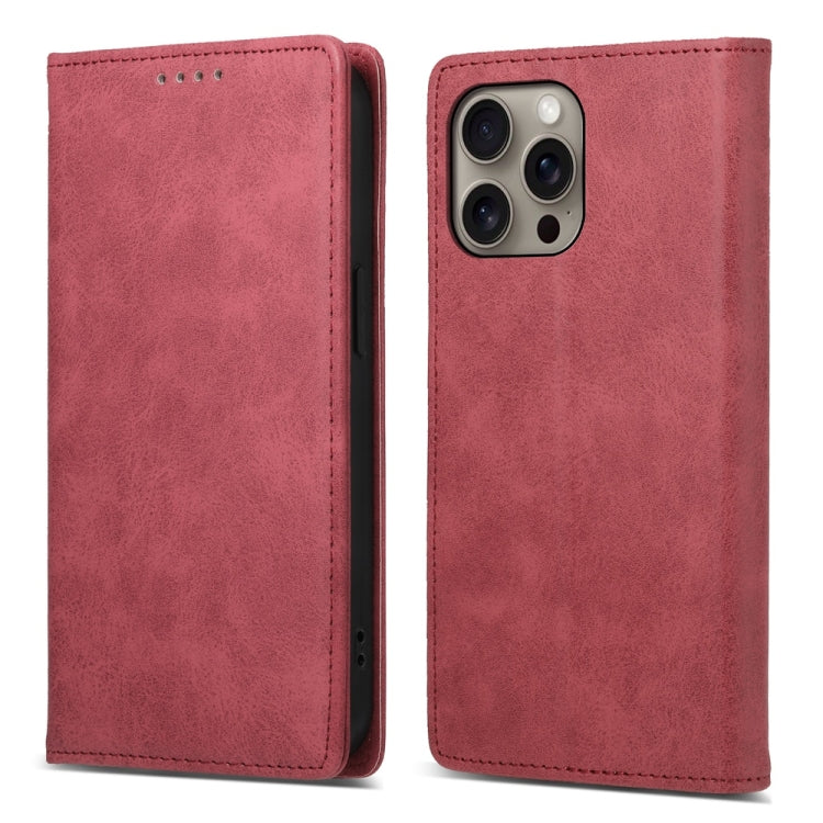 Business Solid Color Magnetic RFID Leather Phone Case, iPhone 16e, For iPhone 16 Pro Max, For iPhone 16 Pro, For iPhone 16 Plus