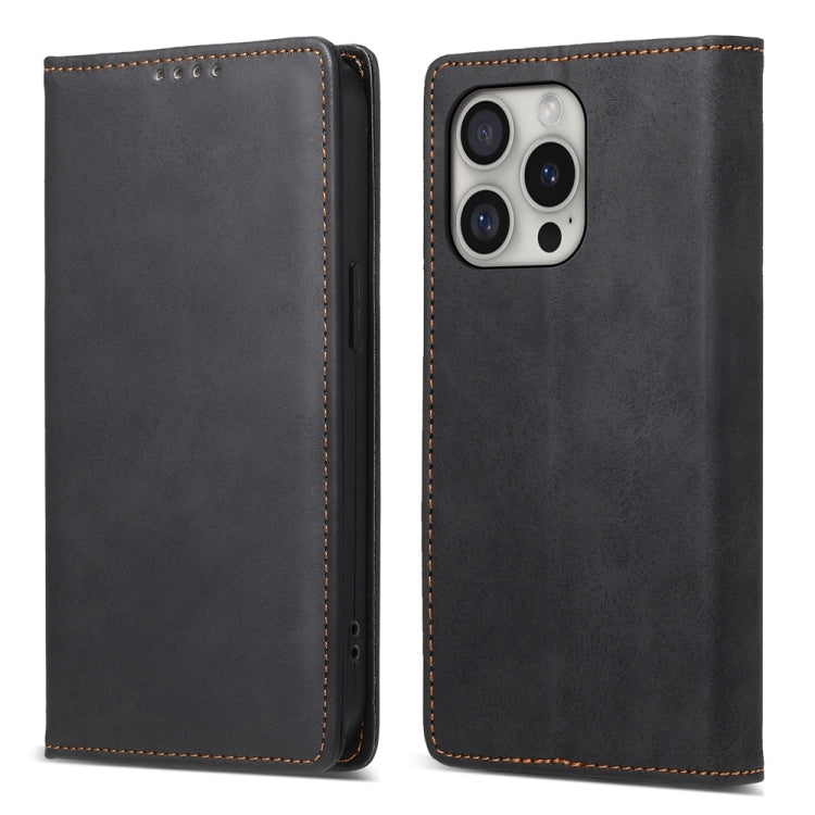 Business Solid Color Magnetic RFID Leather Phone Case, iPhone 16e, For iPhone 16 Pro Max, For iPhone 16 Pro, For iPhone 16 Plus
