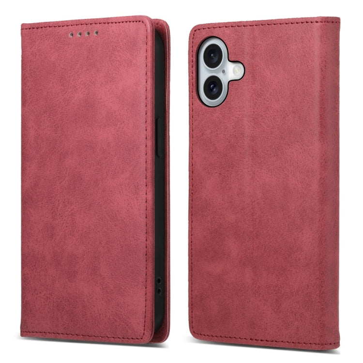 Business Solid Color Magnetic RFID Leather Phone Case, iPhone 16e, For iPhone 16 Pro Max, For iPhone 16 Pro, For iPhone 16 Plus