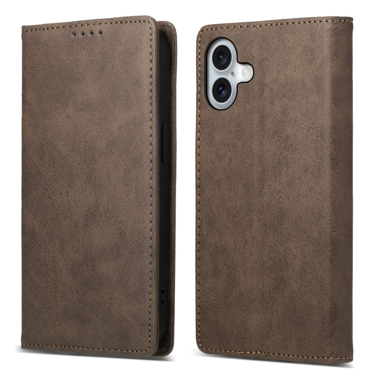 Business Solid Color Magnetic RFID Leather Phone Case, iPhone 16e, For iPhone 16 Pro Max, For iPhone 16 Pro, For iPhone 16 Plus