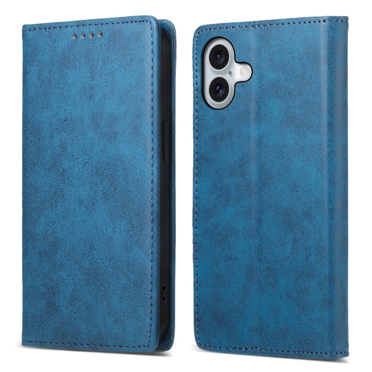 Business Solid Color Magnetic RFID Leather Phone Case, iPhone 16e, For iPhone 16 Pro Max, For iPhone 16 Pro, For iPhone 16 Plus