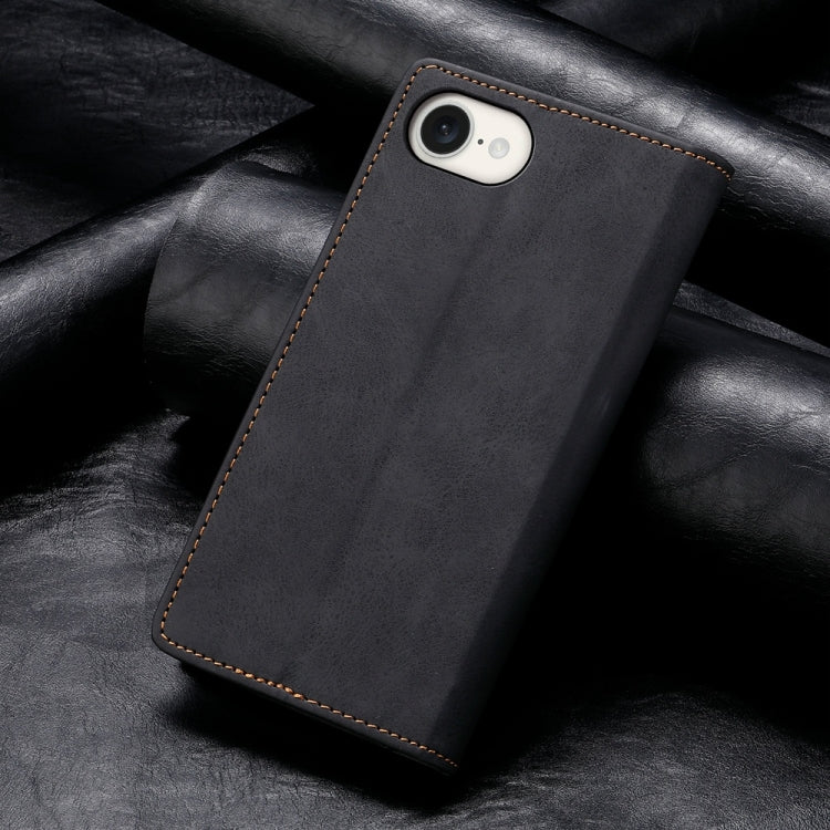 Business Solid Color Magnetic RFID Leather Phone Case, iPhone 16e, For iPhone 16 Pro Max, For iPhone 16 Pro, For iPhone 16 Plus