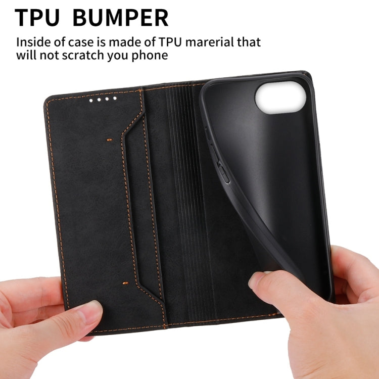 Business Solid Color Magnetic RFID Leather Phone Case, iPhone 16e, For iPhone 16 Pro Max, For iPhone 16 Pro, For iPhone 16 Plus