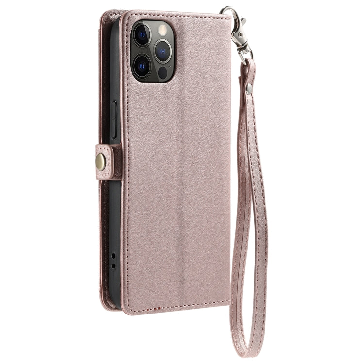Wallet Multi-card Slot Leather Phone Case with Lanyard, For iPhone 12 Pro Max, For iPhone 12 Pro, For iPhone 11, For iPhone XS / X