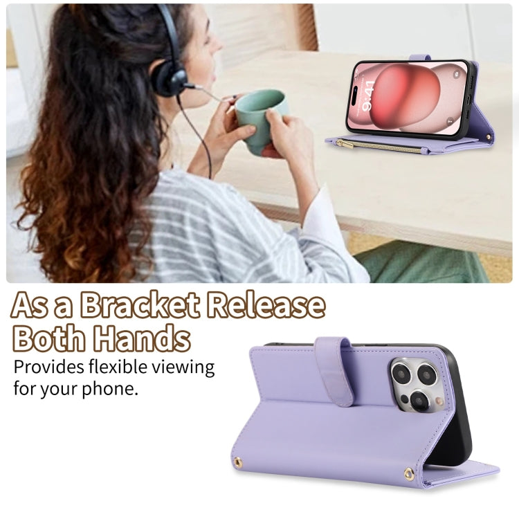 Rhombic Zipper Wallet Leather Phone Case, For iPhone 15 Pro Max, For iPhone 15 Pro, For iPhone 15 Plus, For iPhone 15