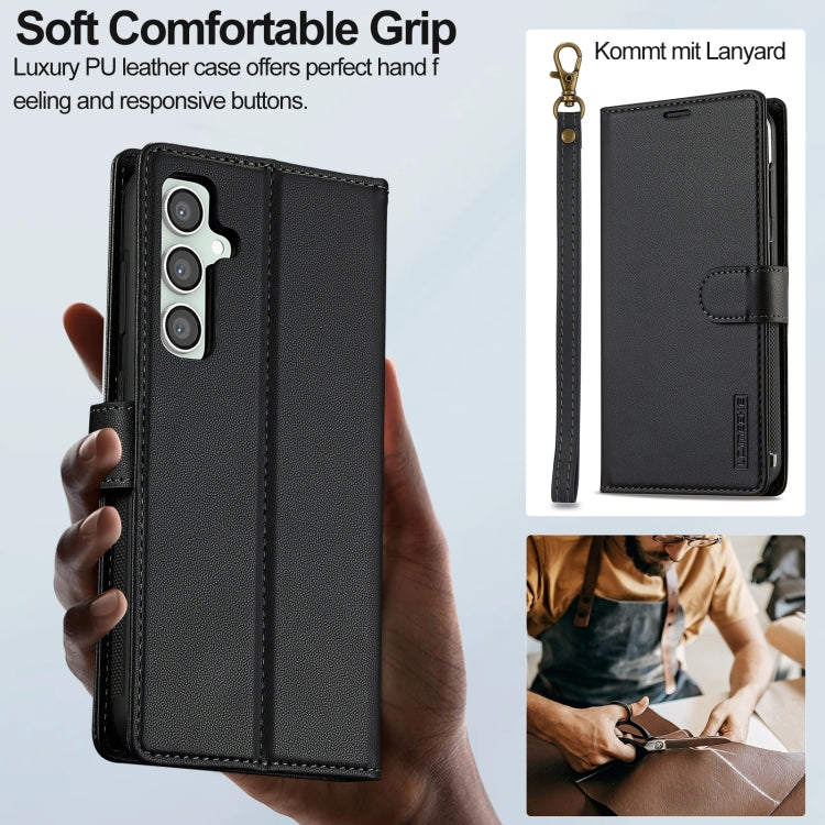 LC.IMEEKE L2 Series Detachable Magsafe PU Phone Case with Lanyard, For Samsung Galaxy S23 FE 5G, For Samsung Galaxy S20 FE 5G, For Samsung Galaxy S22+ 5G