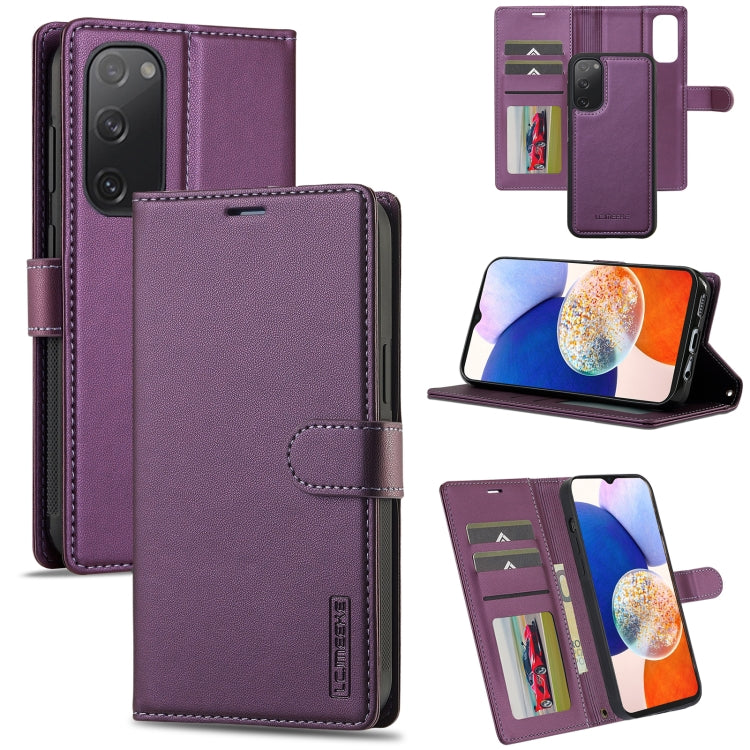 LC.IMEEKE L2 Series Detachable Magsafe PU Phone Case with Lanyard, For Samsung Galaxy S23 FE 5G, For Samsung Galaxy S20 FE 5G, For Samsung Galaxy S22+ 5G