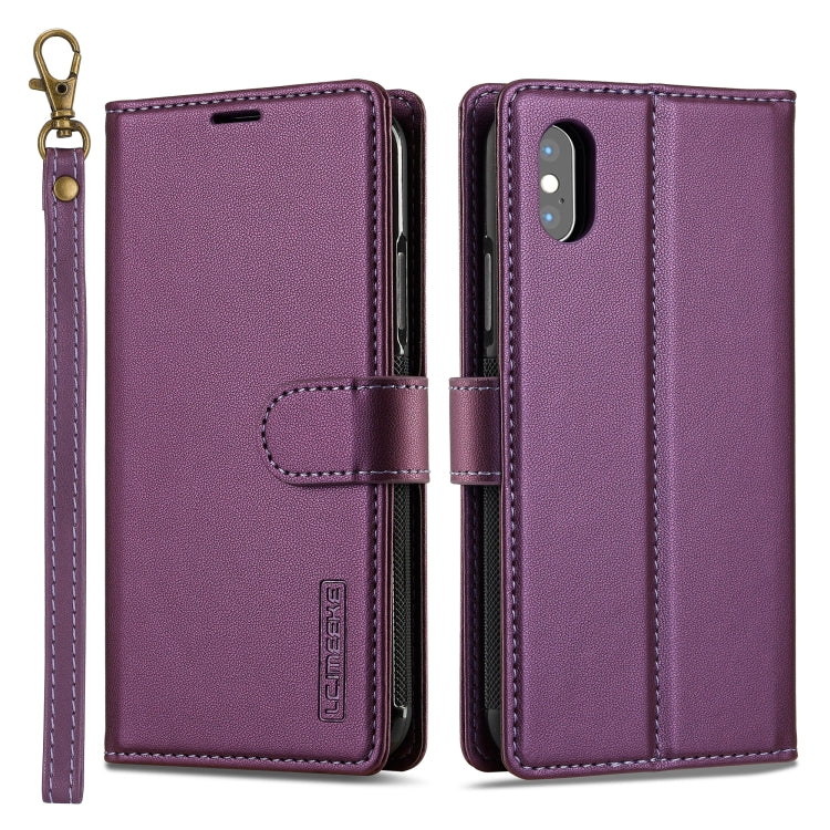 LC.IMEEKE L2 Series Detachable Magsafe PU Phone Case with Lanyard