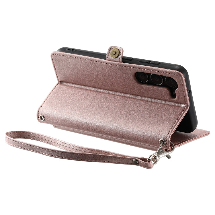 Wallet Multi-card Slot Leather Phone Case with Lanyard, For Samsung Galaxy S23 5G, For Samsung Galaxy S22 Ultra 5G, For Samsung Galaxy S22+ 5G, For Samsung Galaxy S22 5G