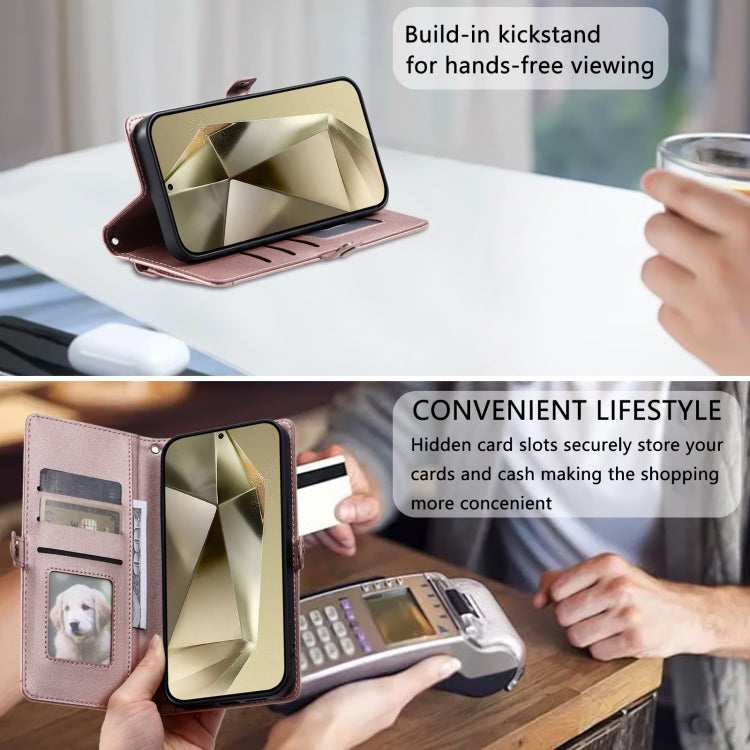 Wallet Multi-card Slot Leather Phone Case with Lanyard, For Samsung Galaxy S23 5G, For Samsung Galaxy S22 Ultra 5G, For Samsung Galaxy S22+ 5G, For Samsung Galaxy S22 5G