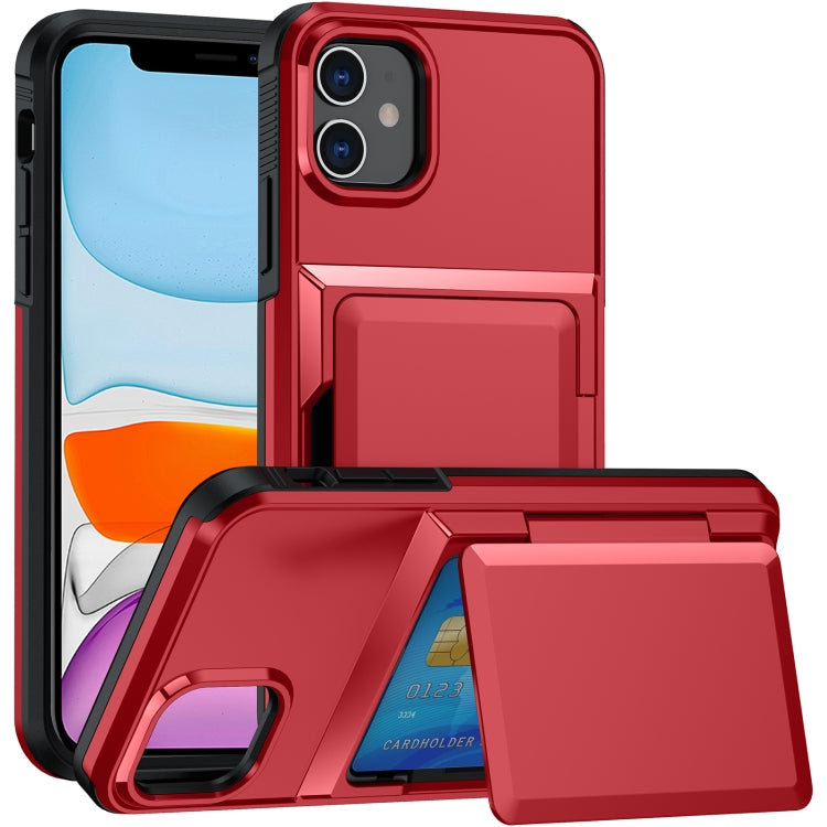 Card Slot Holder Phone Case, For iPhone 12 Pro Max, For iPhone 11 Pro Max, For iPhone 11, For iPhone 11 Pro
