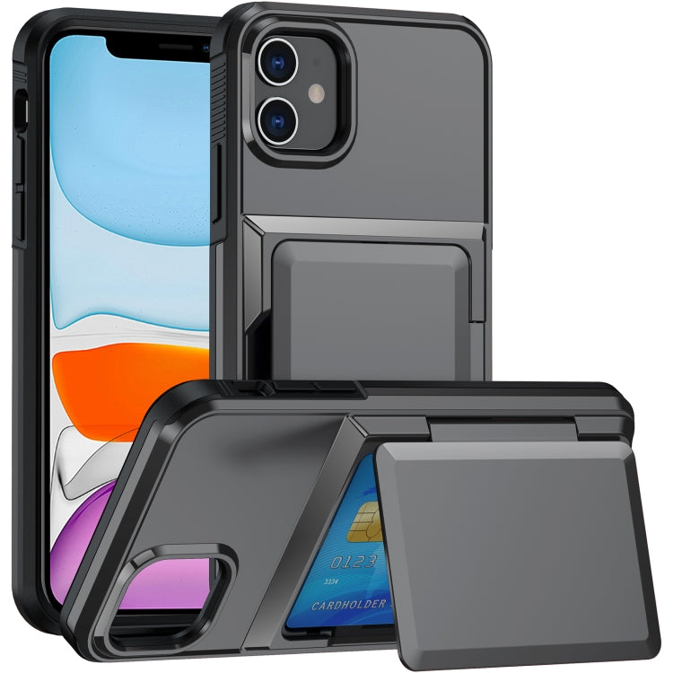 Card Slot Holder Phone Case, For iPhone 12 Pro Max, For iPhone 11 Pro Max, For iPhone 11, For iPhone 11 Pro