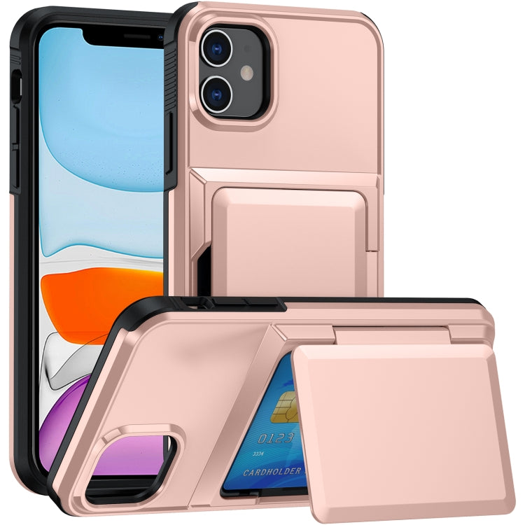 Card Slot Holder Phone Case, For iPhone 12 Pro Max, For iPhone 11 Pro Max, For iPhone 11, For iPhone 11 Pro