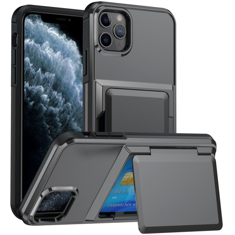 Card Slot Holder Phone Case, For iPhone 12 Pro Max, For iPhone 11 Pro Max, For iPhone 11, For iPhone 11 Pro