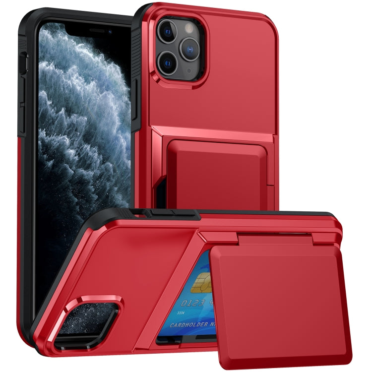 Card Slot Holder Phone Case, For iPhone 12 Pro Max, For iPhone 11 Pro Max, For iPhone 11, For iPhone 11 Pro