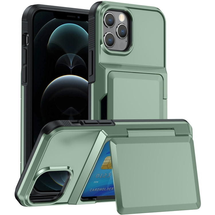 Card Slot Holder Phone Case, For iPhone 13 Pro Max, For iPhone 13 Pro, For iPhone 13, For iPhone 12 / 12 Pro