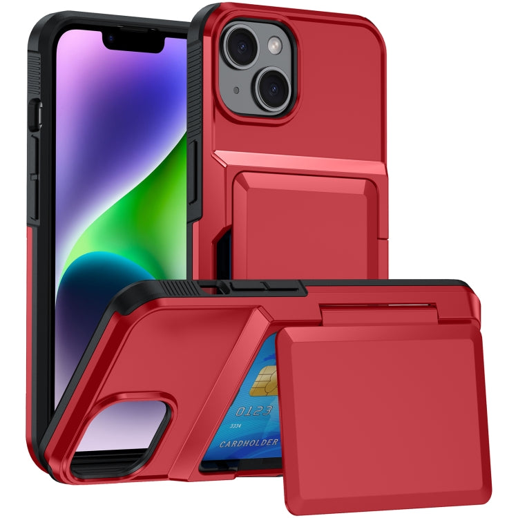 Card Slot Holder Phone Case, For iPhone 13 Pro Max, For iPhone 13 Pro, For iPhone 13, For iPhone 12 / 12 Pro