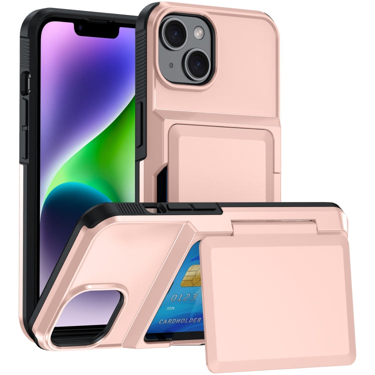Card Slot Holder Phone Case, For iPhone 14 Plus, For iPhone 14, For iPhone 14 Pro, For iPhone 14 Pro Max