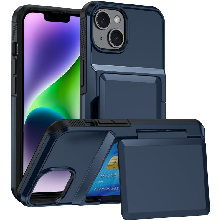 Card Slot Holder Phone Case, For iPhone 14 Plus, For iPhone 14, For iPhone 14 Pro, For iPhone 14 Pro Max