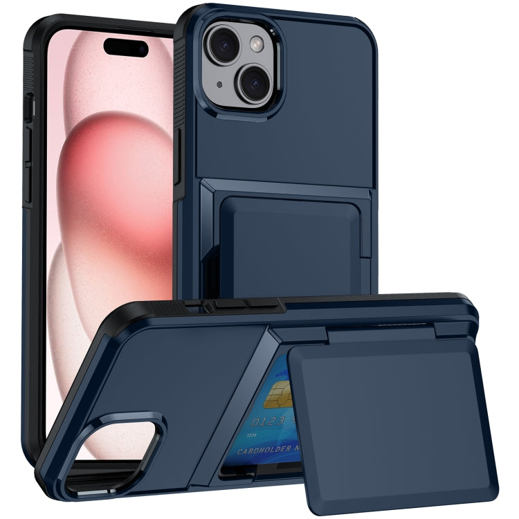 Card Slot Holder Phone Case, For iPhone 15 Pro Max, For iPhone 15 Pro, For iPhone 15 Plus, For iPhone 15