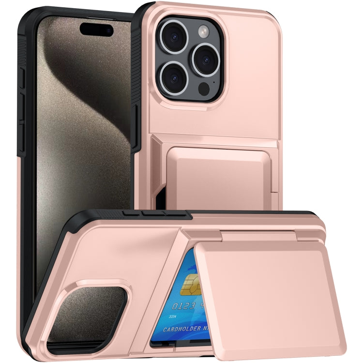 Card Slot Holder Phone Case, For iPhone 15 Pro Max, For iPhone 15 Pro, For iPhone 15 Plus, For iPhone 15