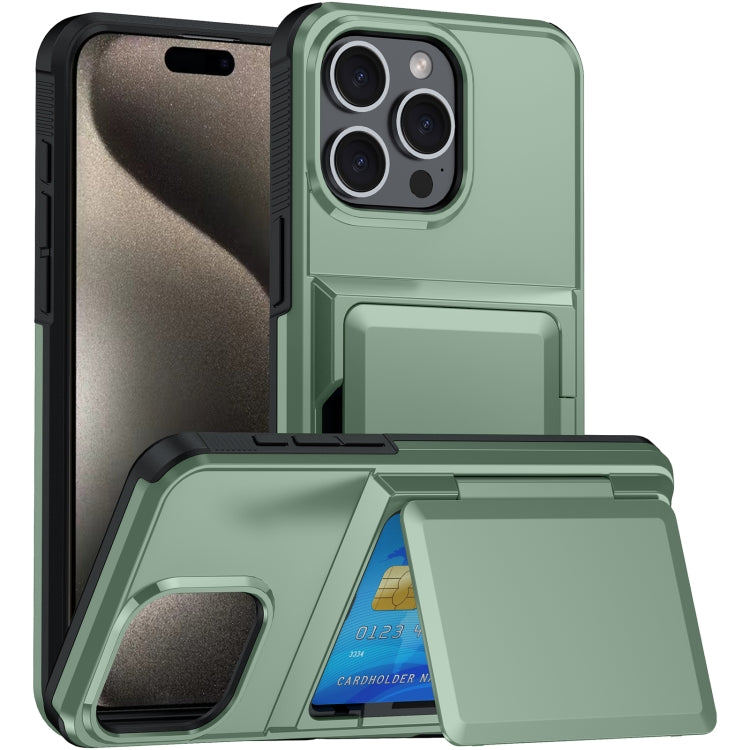 Card Slot Holder Phone Case, For iPhone 15 Pro Max, For iPhone 15 Pro, For iPhone 15 Plus, For iPhone 15