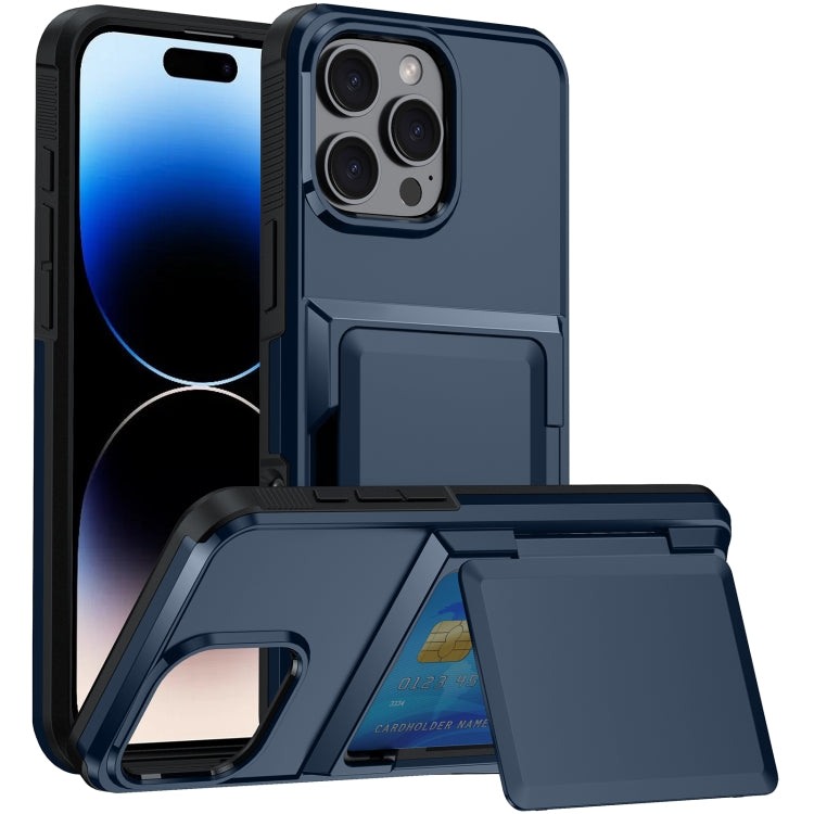 Card Slot Holder Phone Case, For iPhone 16 Pro Max, For iPhone 16 Pro, For iPhone 16 Plus, For iPhone 16