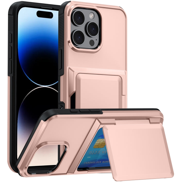 Card Slot Holder Phone Case, For iPhone 16 Pro Max, For iPhone 16 Pro, For iPhone 16 Plus, For iPhone 16