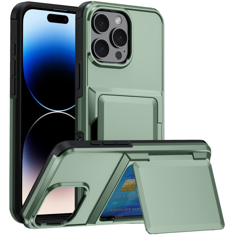 Card Slot Holder Phone Case, For iPhone 16 Pro Max, For iPhone 16 Pro, For iPhone 16 Plus, For iPhone 16