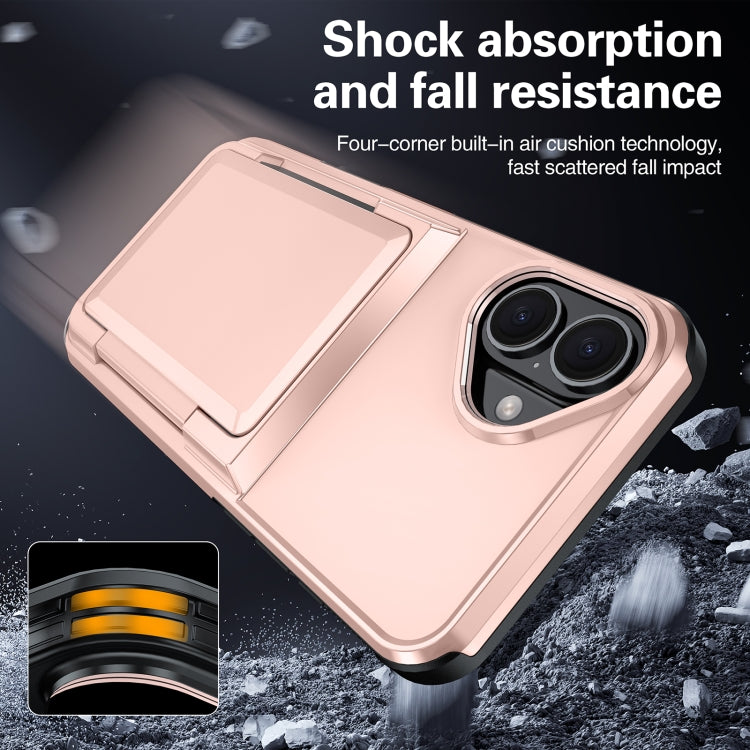Card Slot Holder Phone Case, For iPhone 15 Pro Max, For iPhone 15 Pro, For iPhone 15 Plus, For iPhone 15
