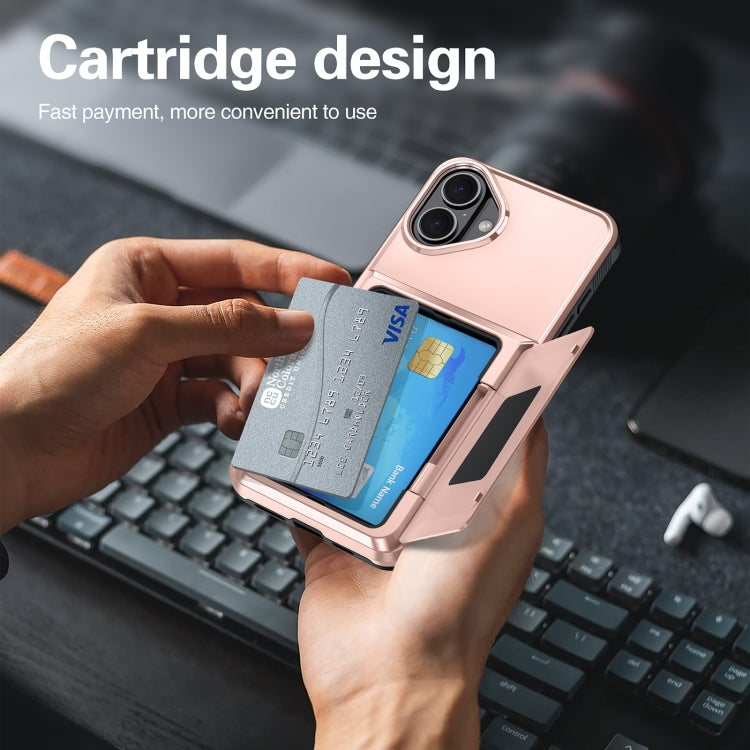 Card Slot Holder Phone Case, For iPhone 15 Pro Max, For iPhone 15 Pro, For iPhone 15 Plus, For iPhone 15