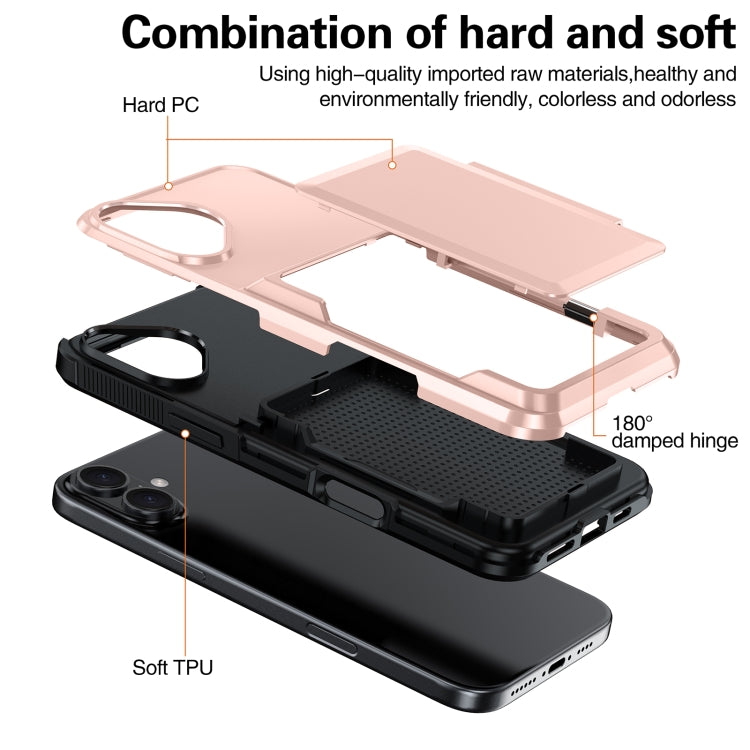 Card Slot Holder Phone Case, For iPhone 15 Pro Max, For iPhone 15 Pro, For iPhone 15 Plus, For iPhone 15