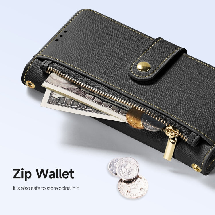 DUX DUCIS Lawa Series 2 in 1 Wallet Zipper Detachable MagSafe Phone Case with Lanyard, For iPhone 16, For iPhone 15 Pro Max, For iPhone 15 Pro, For iPhone 15 Plus, For iPhone 15
