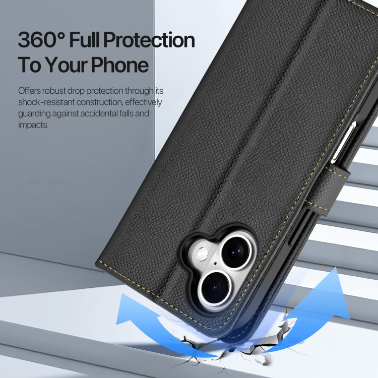 DUX DUCIS Lawa Series 2 in 1 Wallet Zipper Detachable MagSafe Phone Case with Lanyard, For iPhone 16, For iPhone 15 Pro Max, For iPhone 15 Pro, For iPhone 15 Plus, For iPhone 15