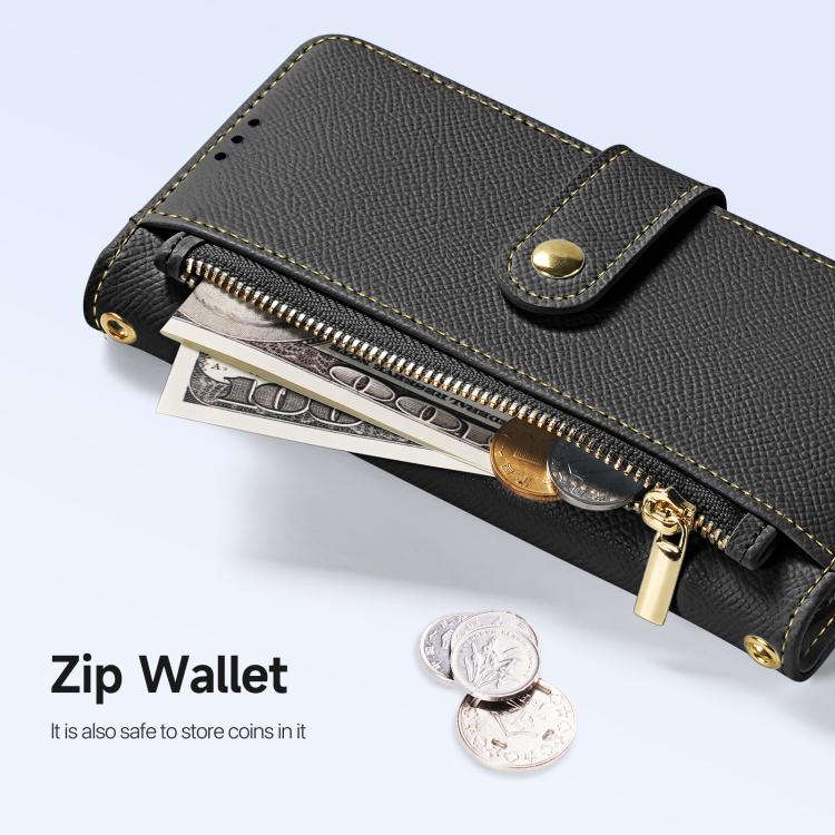 DUX DUCIS Lawa Series 2 in 1 Wallet Zipper Detachable MagSafe Phone Case with Lanyard, For iPhone 17 Pro Max, For iPhone 17 Pro, For iPhone 17, For iPhone 17 Air, iPhone 16e, For iPhone 16 Pro Max, For iPhone 16 Pro, For iPhone 16 Plus