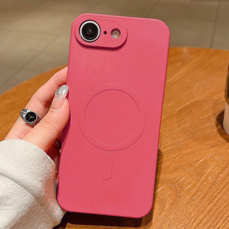 Solid Color Liquid Silicone MagSafe Magnetic Phone Case