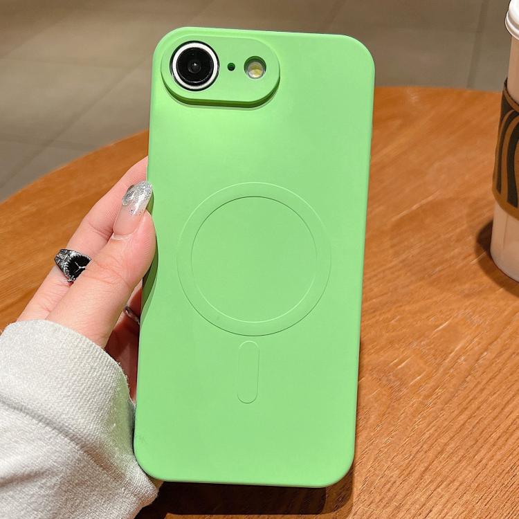 Solid Color Liquid Silicone MagSafe Magnetic Phone Case