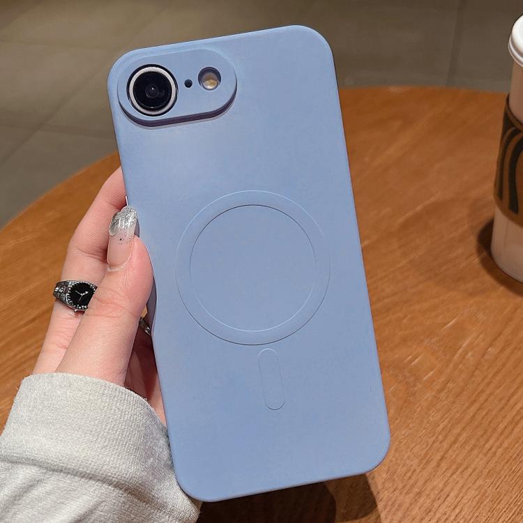 Solid Color Liquid Silicone MagSafe Magnetic Phone Case