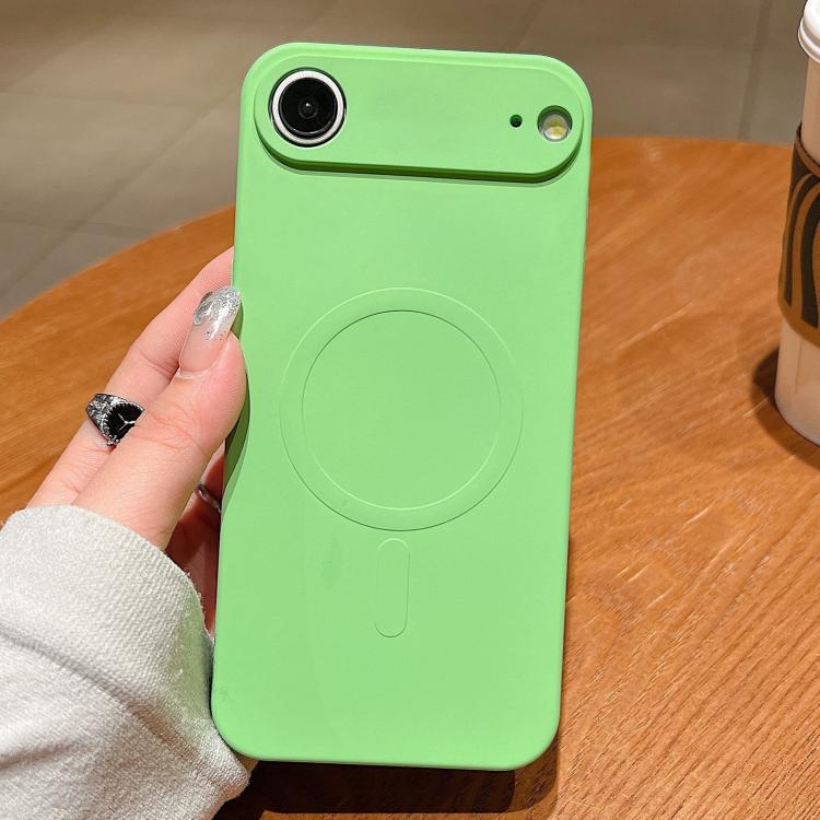 Solid Color Liquid Silicone MagSafe Magnetic Phone Case