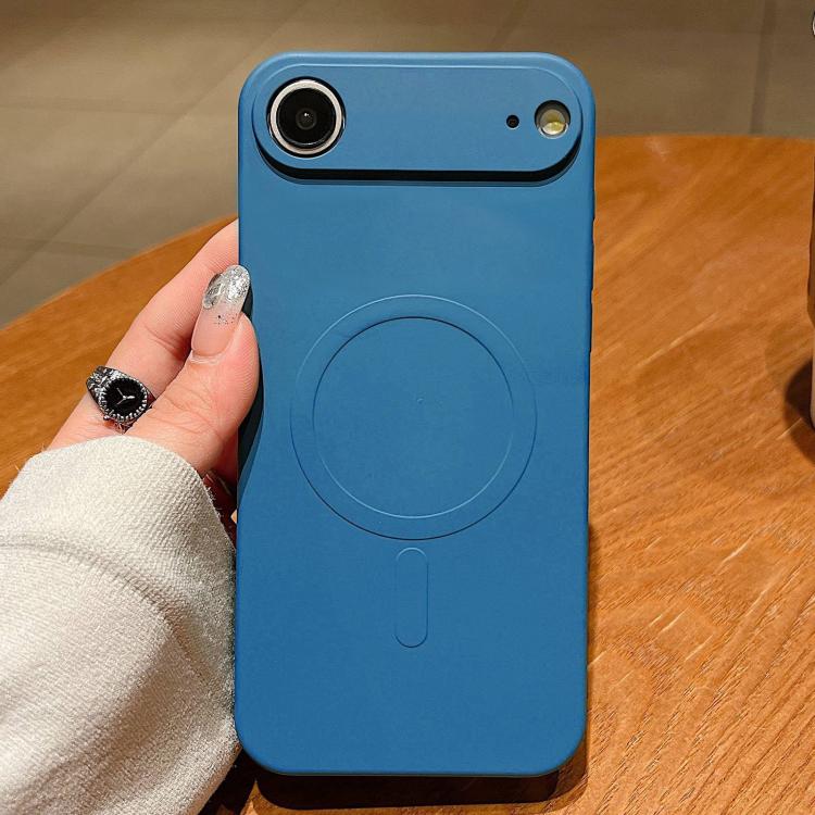 Solid Color Liquid Silicone MagSafe Magnetic Phone Case