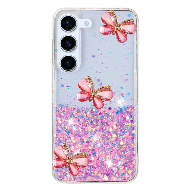 Luminous Starry Sky Glitter Butterfly TPU Phone Case