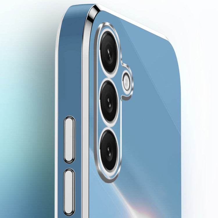 XINLI Straight Edge 6D Electroplate TPU Phone Case with Ring Holder