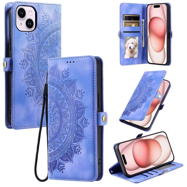 Skin Feel Totem Embossed Leather Phone Case, For iPhone 15, For iPhone 14 Plus, For iPhone 14, For iPhone 14 Pro
