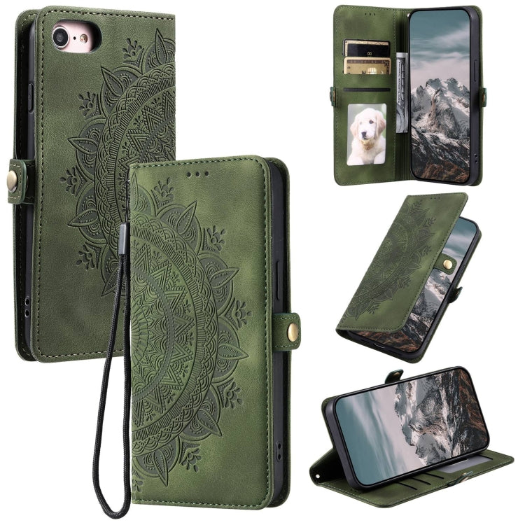 Skin Feel Totem Embossed Leather Phone Case, For iPhone 14 Pro Max, For iPhone 7 / 8 / SE 2022, For iPhone 13 Pro Max, For iPhone 13 Pro