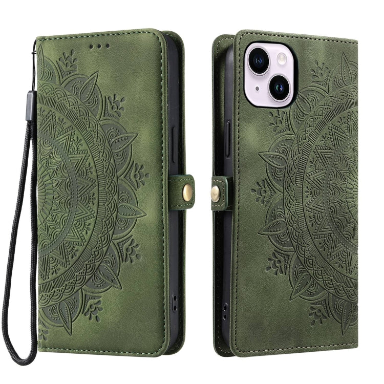 Skin Feel Totem Embossed Leather Phone Case, For iPhone 13, For iPhone 13 mini, For iPhone 12 / 12 Pro, For iPhone 12 Pro Max
