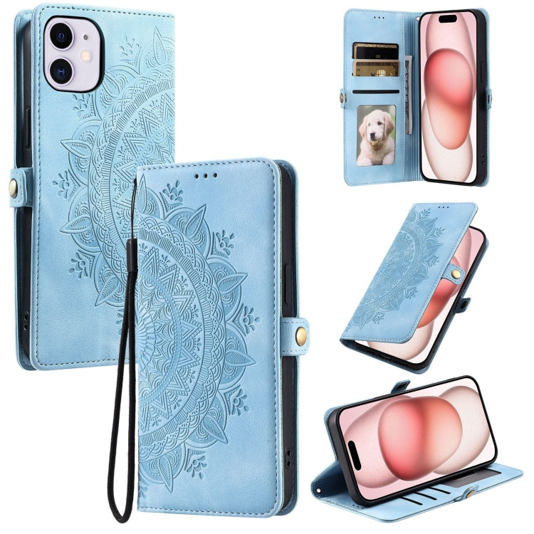 Skin Feel Totem Embossed Leather Phone Case, For iPhone 12 mini, For iPhone 11 Pro Max, For iPhone 11, For iPhone 11 Pro
